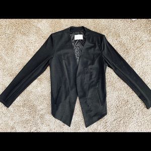 BCBG Welt Pocket Tuxedo Blazer - Black